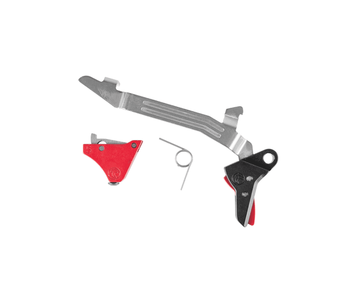 Timney Alpha Competition Series Trigger For Glock Gen 5 (17, 19, 34, 45 Etc.) - Red Aluminum